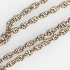 Yellow 10 Karat Polished Fancy Link Estate Chain 
Length 24 in 
Gram Weight 14.56 gr