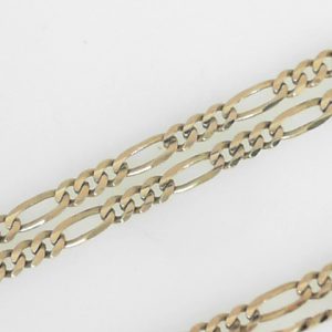White 10 Karat Polished Figaro Estate Chain
Length 24 in
Gram Weight 8.51 gr