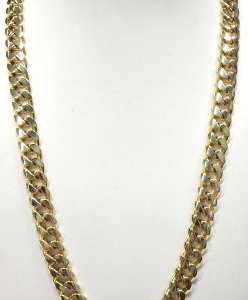 Yellow 10 Karat Polished Cuban Estate Chain Width 10.7 mm
Length 22.5 in
Gram Weight 43.4 gr