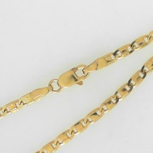 Yellow 14 Karat Natuical Estate Chain Width 2.5 mm 
Length 16 in 
Gram Weight 5.7 gr