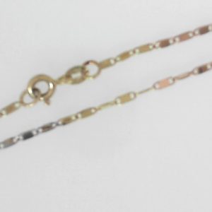 Rose/White/Yellow 14 Karat Polished Fancy Link Estate Bracelet
Length 7.25 in
Gram Weight 1.25 gr