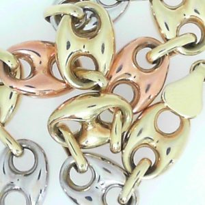 Rose/White/Yellow 10 Karat Gucci Bracelet Length 8 Discount: 30