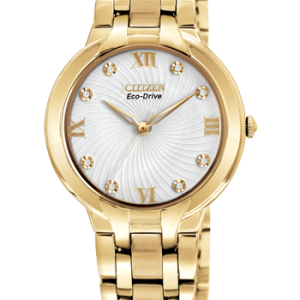 Citizen Watch Co. of Canada EM0132-59A Eco Drive Watch
StainlessSteel Yellow Bracelet Metal