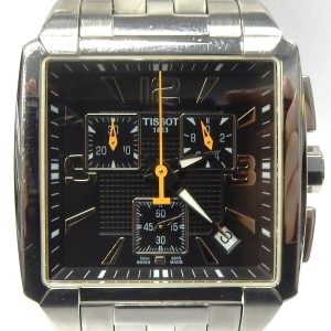 Gents Estate Watch Tissot Dress 2011
Vendor Style #: TissotT005.517 A Quadrato SKL-BC-48699
 StainlessSteel Bracelet 
Dial:black
Box Included/Papers Included
Condition good
1 Year Warranty