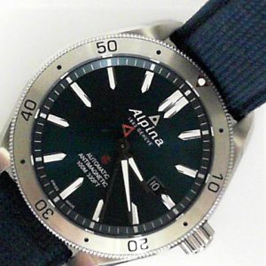 Gents Alpina 44mm AL-525NS5AQ6 SN 3558026 with box and papers.