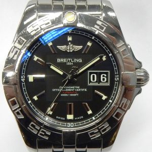Estate Breitling Divers
Vendor Style #: A49350 Galactic 41 SN: 1451233
41mm StainlessSteel
Dial: Black hash
Box Not Included/Papers Not Included
Condition Very Good
1 Year Warranty