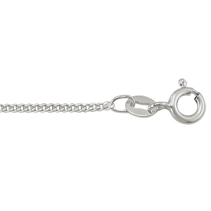 Sterling Silver Curb Chain Length 18 2.66 gr
