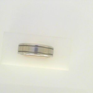 White Cobalt Satin Band Ring
Size: 10