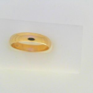 Yellow 18 Karat Polished Band Ring 
Size: 7.5 
Gram Weight 3.73 gr