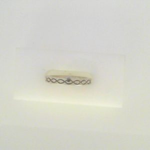 White 14 Karat Polished Celtic Ring 
Size: 6.5 
Gram Weight 3.75 gr