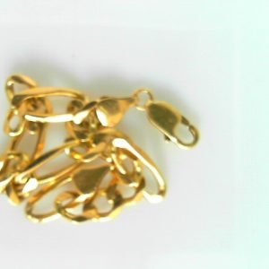 Yellow 10 Karat Polished Figaro Estate Bracelet 
Length 8.75 in 
Gram Weight 17.72 gr