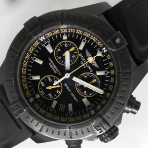 Estate Breitling Complicated 
Vendor Style #: 001-45199-001 SN: 1219580 
45mm StainlessSteel
Dial: Black hash 
Box Not Included/Papers Not Included
Condition Good
1 Year Warranty