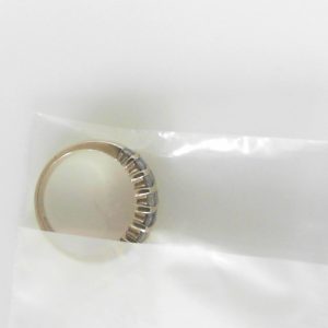 Estate Diamond Dinner Ring - Women's 
14 Karat Yellow Estate Dinner Ring 
 Gram Weight 4.9 
24 Center Diamonds Shape: Round; Clarity: I1; Colour: J/K 1