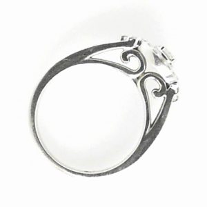 Estate Diamond Dinner Ring - Women's 
14 Karat White Estate Dinner Ring 
Finger Size 6.75 Gram Weight 4 
31 Center Canadian Diamonds Shape: Round; Clarity: SI1; Colour: I 0.41