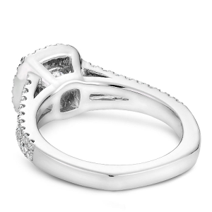Diamond Semi-Mount Ring 
14 Karat White Ring 
Finger Size 6.5 
56 Center Diamonds Shape: Round; Clarity: SI1; Colour: G/H 0.5