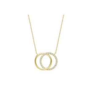 Diamond Pendant/Necklace 
14 Karat Yellow Diamond Pendant 
 Chain Style: Cable Link 14 Karat Yellow Length: 18in 
25 Center Diamonds Shape: Round 0.25