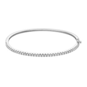Diamond Bracelets 
14 Karat White Diamond Bracelet 
 
40 Center Diamonds Shape: Round 0.46