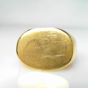 Yellow 14 Karat Polished Band Estate Ring 
Size: 5.75 
Gram Weight 8.39 gr