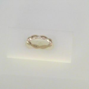 White Polished 14 Karat Celtic Ring/Band Size 6 Stock Num: R4802