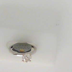 White 14 Karat Polished Contemporary Remount 
Size: 6.5 
Gram Weight 2.24 gr