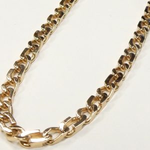 Yellow 10 Karat Polished Curb Estate Chain Width 4.5 mm 
Length 20 in 
Gram Weight 28.65 gr