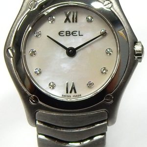 Ladies Estate Watch Ebel Dress 
Vendor Style #: E9157F11 Wave 55501722
23.5 StainlessSteel Bracelet 
Dial:Mop diamond Roman
Box Not Included/Papers Not Included
Condition Good
1 Year Warranty