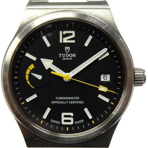 Estate Rolex Dress Year: 2015
Vendor Style #: Tudor North Flag SN: I358411 Bracelet
40.2mm StainlessSteel
Dial: Black hash Roman 
Box Included/Papers Included
Condition Good, comew with extra strap
1 Year Warranty