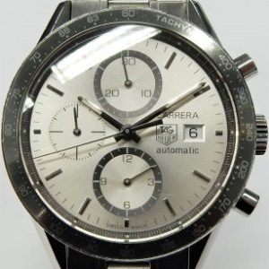 Gents Estate Watch - Tag Chronograph 
Vendor Style #: Carrera 
 StainlessSteel Bracelet 
Dial:
Box Included/Papers Included
Condition 
1 Year Warranty