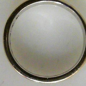 Estate Diamond Anniversary Ring 
14 Karat White Estate Anniversary Ring 
Finger Size 5.5 Gram Weight 2.3 
12 Center Diamonds Shape: Round; Clarity: SI-I1; Colour: H 0.5