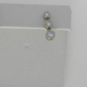 Diamond Earrings 
14 Karat White Diamond Earrings 
 
6 Center Diamonds Shape: Round 0.48