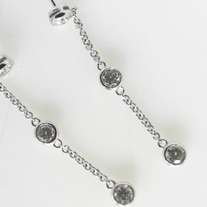 Diamond Earrings 
14 Karat White Diamond Earrings