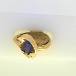 Alexandrite Ring 
10 Karat Yellow Alexandrite Ring With Finger Size 6.5 
Width 1.88mm Gram Weight 2.4 
1 Center Alexandrite Shape: Oval