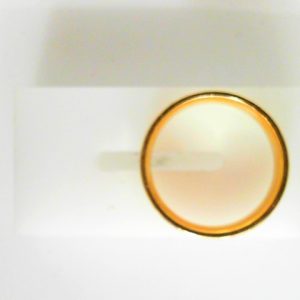 Yellow/White 14 Karat Polished Band Estate Ring 
Size: 10.25 
Gram Weight 8.88 gr