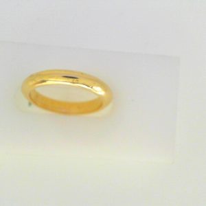 Yellow 18 Karat Polished Band Ring 
Size: 5 
Gram Weight 4.81 gr