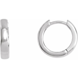 White 14 Karat Polished Huggie Earring Width 5 mm 
Gram Weight 5.34 gr 
Length 24 mm