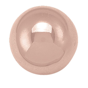 Rosé 14 Karat Polished Stud Earring Width 8 mm 
Gram Weight 1.54 gr