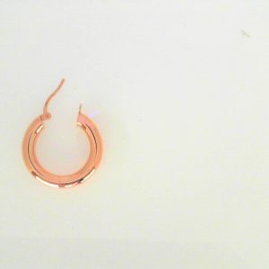 Rosé 10 Karat Polished Medium Hoop Earring Width 4 mm 
Gram Weight 1.66 gr 
Length 22 mm