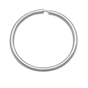 White 14 Karat Polished Small Hoop Earring Width 1 mm 
 
Length 14.2 mm