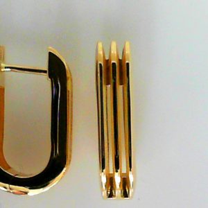 Yellow 14 Karat Polished Medium Hoop Earring 
Gram Weight 6.33 gr