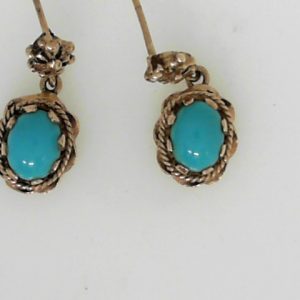 Yellow 10 Karat Polished Drop Estate Earring 
Gram Weight 3.7 gr