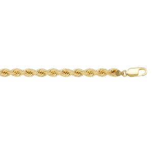 Yellow 10 Karat Polished Rope Chain 
Length 16 in 
Gram Weight 6.4 gr