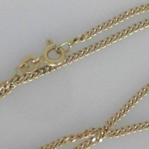 Yellow 18 Karat Polished Curb Chain 
Length 20 in 
Gram Weight 7.69 gr