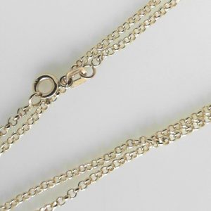 Yellow 14 Karat Polished Rolo Chain 
Length 17 in 
Gram Weight 3.48 gr