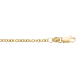Yellow 14 Karat Polished Open Link Chain 
Length 18 in 
Gram Weight 4.03 gr