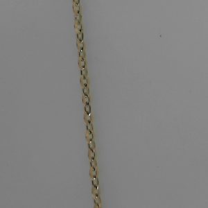 Yellow 14 Karat Polished Cable Link Chain 
Length 20 in 
Gram Weight 4.43 gr