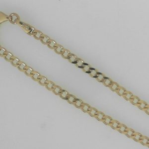 Yellow 14 Karat Curb Chain Length 16