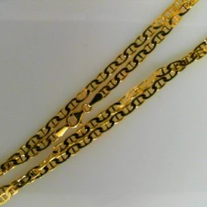 Yellow 14 Karat Polished Marine Chain 
Length 20 in 
Gram Weight 8.68 gr