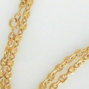 Yellow 18 Karat Polished Gucci Link Estate Chain Width 3.89 mm 
Length 20 in 
Gram Weight 16.06 gr