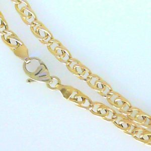 Yellow 18 Karat Polished Fancy Link Estate Chain Width 4.26 mm 
Length 20 in 
Gram Weight 10.66 gr