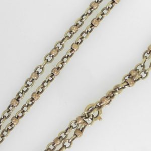 Yellow 14 Karat Polished Fancy Link Estate Chain 
Length 23 in 
Gram Weight 20.21 gr